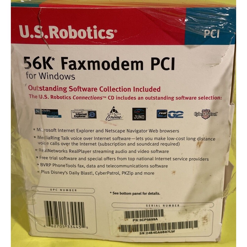USRobotics 3Com 3CP5699A Computer Internal Modem Card PCI 56K New Genuine - Picture 5 of 5